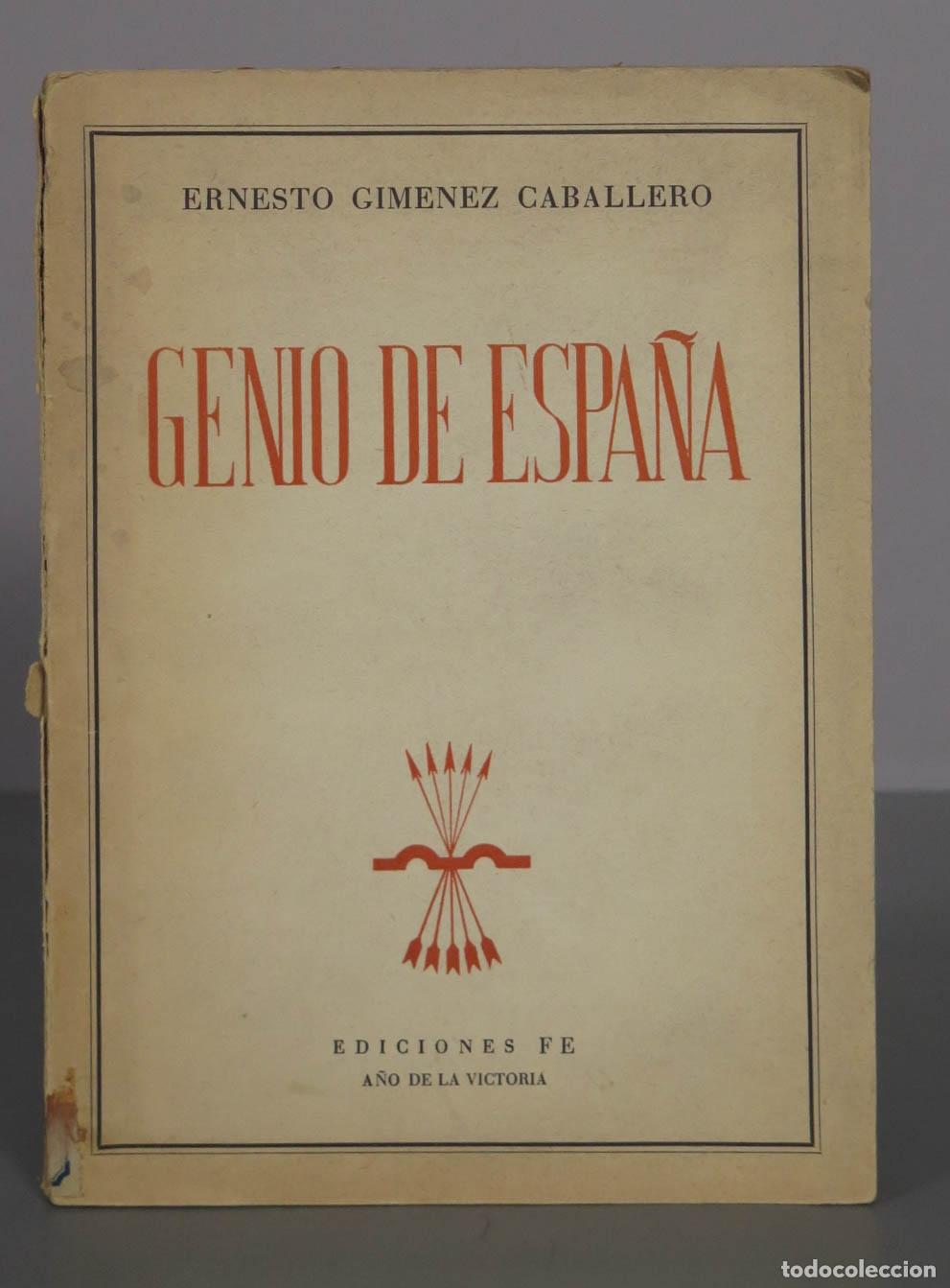 Libros de segunda mano: Genio de Espa&ntilde;a - Ernesto Gim&eacute;nez Caballero