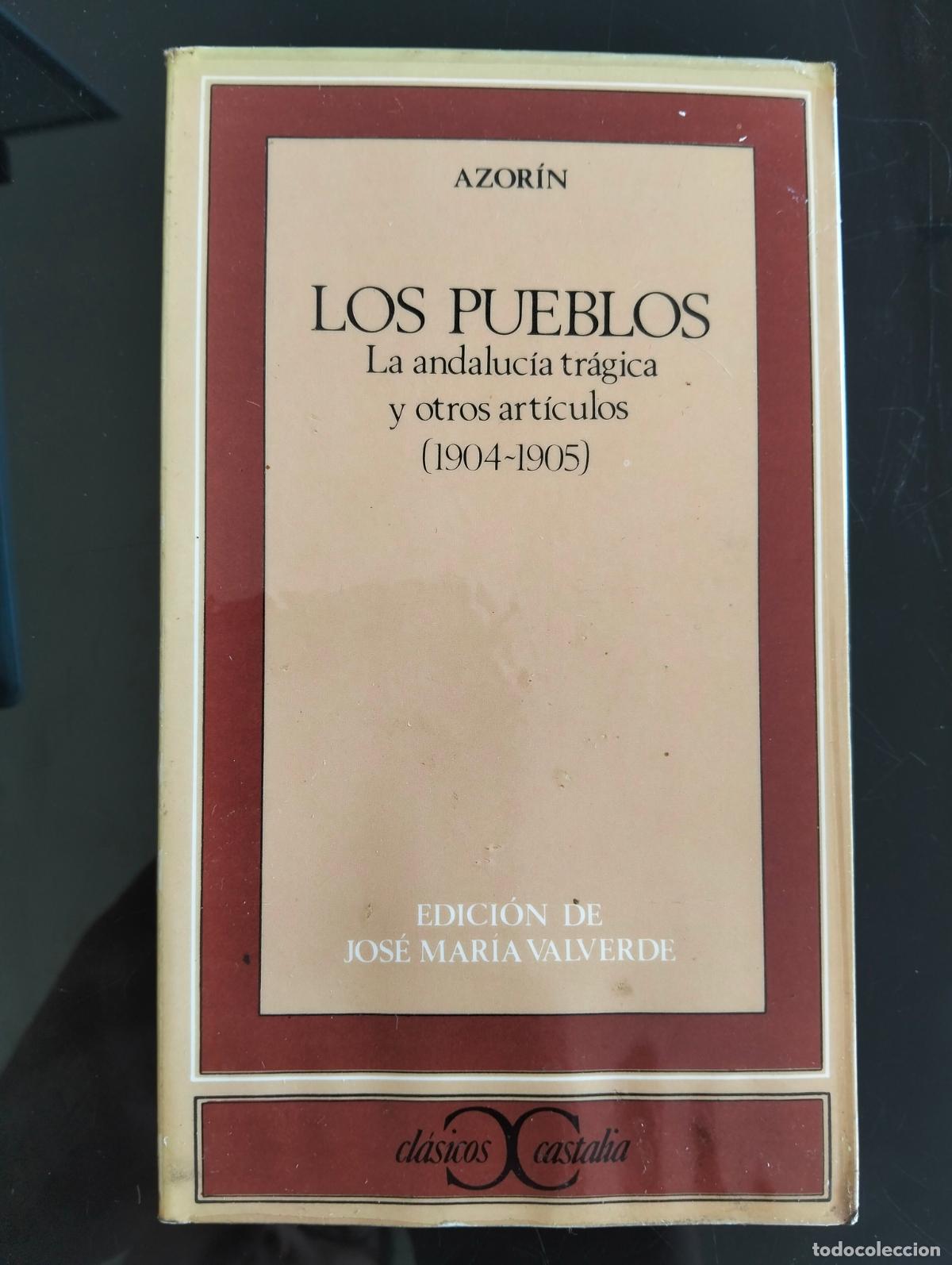 Libros de segunda mano: Articulos. Los Pueblos, Azorin, Castalia. 1974 VISITA MI CATALOGO L54