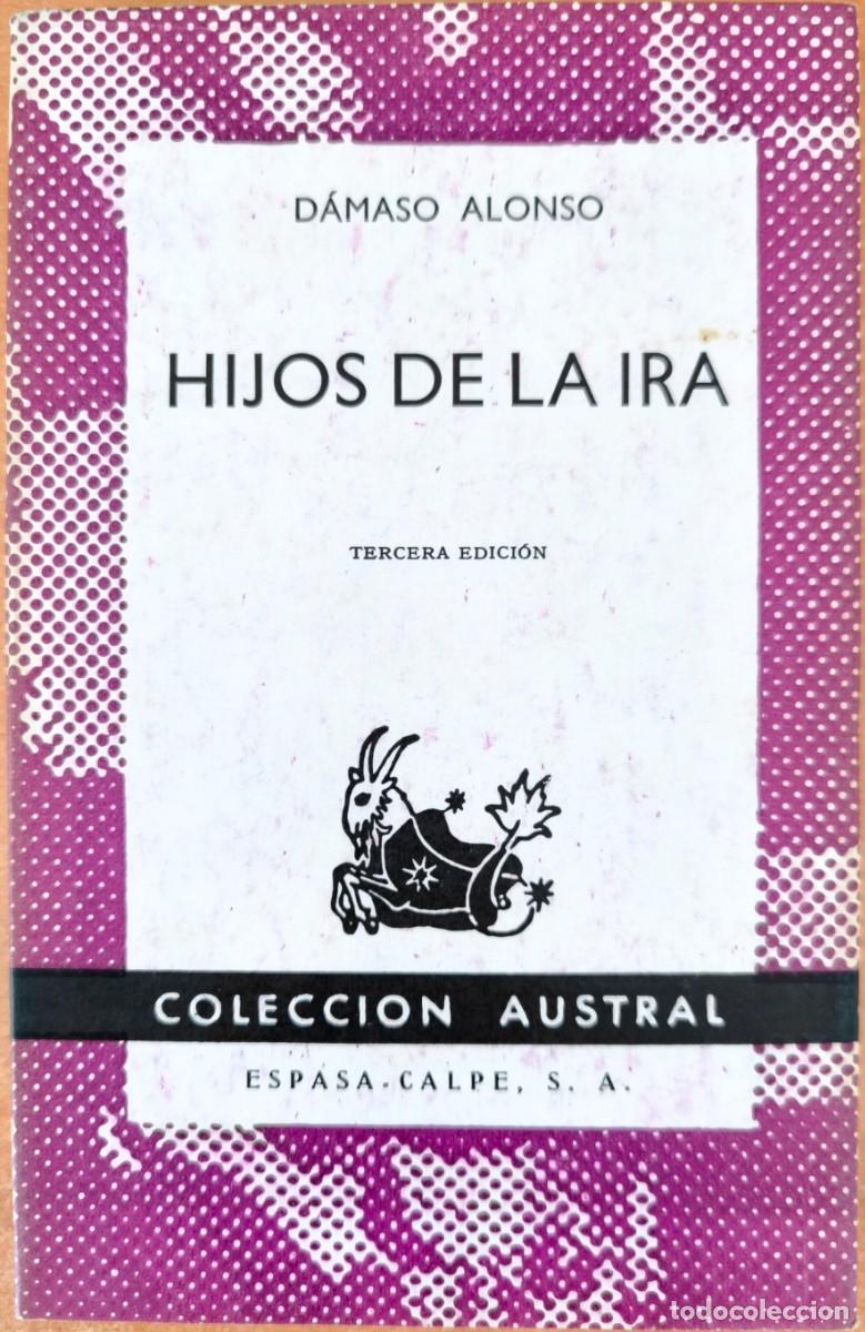 Libros de segunda mano: Hijos de la Ira, de D&aacute;maso Alonso - COLECCI&Oacute;N AUSTRAL - Foto 1