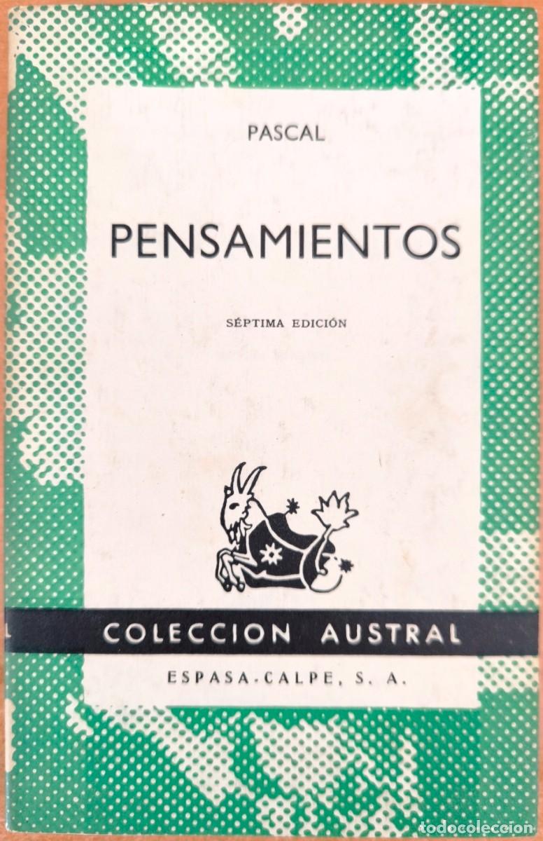 Libros de segunda mano: Pensamientos, de Pascal - COLECCI&Oacute;N AUSTRAL