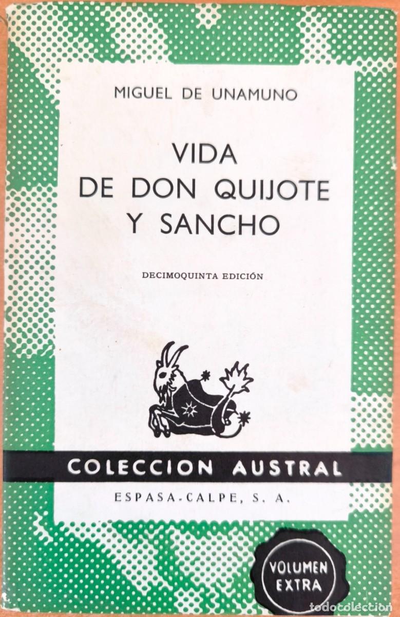 Libros de segunda mano: Vida de Don Quijote y Sancho, de Miguel de Unamuno - COLECCI&Oacute;N AUSTRAL