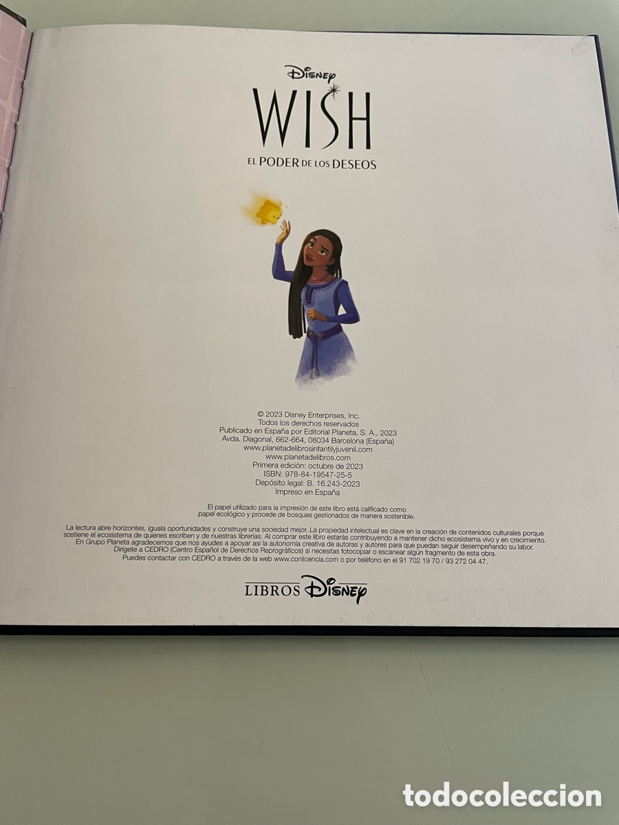 Libros de segunda mano: Wish el poder de los deseos. Disney. Tapa dura - Foto 4