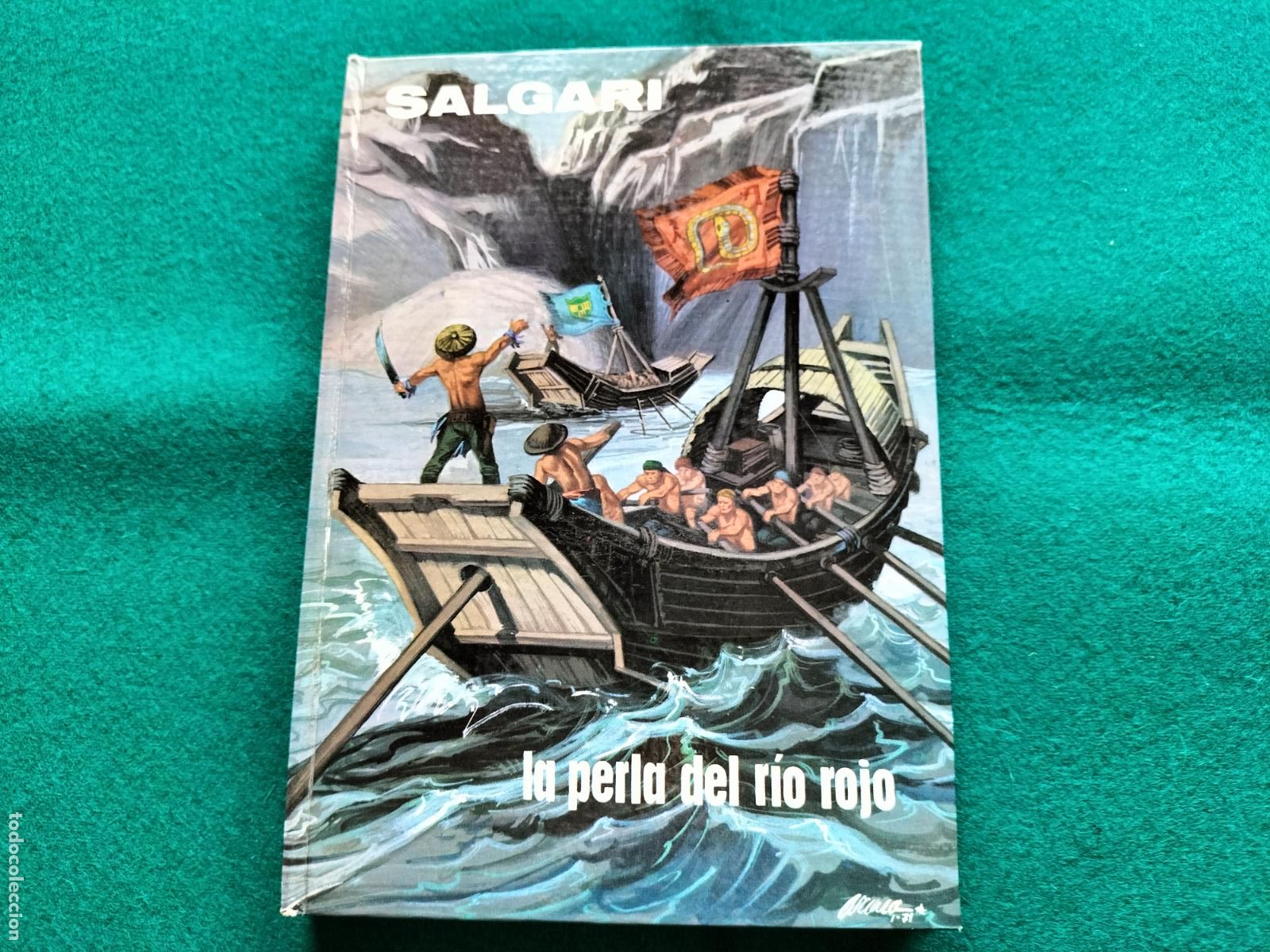 Libros de segunda mano: LA PERLA DEL RIO ROJO - SALGARI - N&ordm; 35 - EDITORIAL GAHE - 1971 - COSIDO