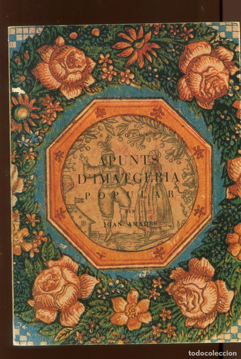 Libros de segunda mano: Joan Amades. Apunts d'imatgeria popular. ed. Ola&ntilde;eta 1983. perfecte estat