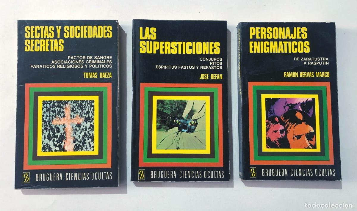 Libros de segunda mano: SECTAS Y SOCIEDADES SECRETAS - LAS SUPERSTICIONES - PERSONAJES ENIGM&Aacute;TICOS / CIENCIAS OCULTAS 1975