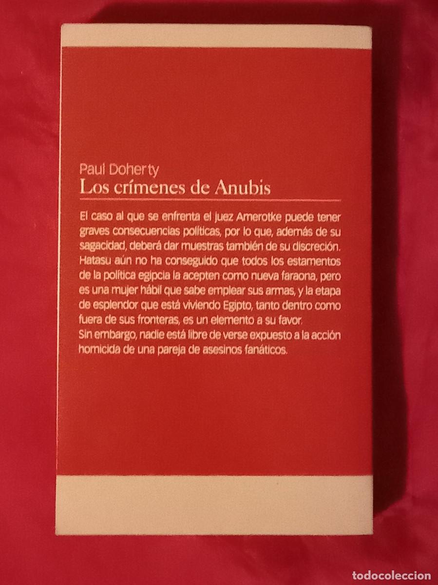 Libros de segunda mano: Los Crimenes de Anubis - Paul Doherty - Edit. Edhasa. 2002 - Foto 2
