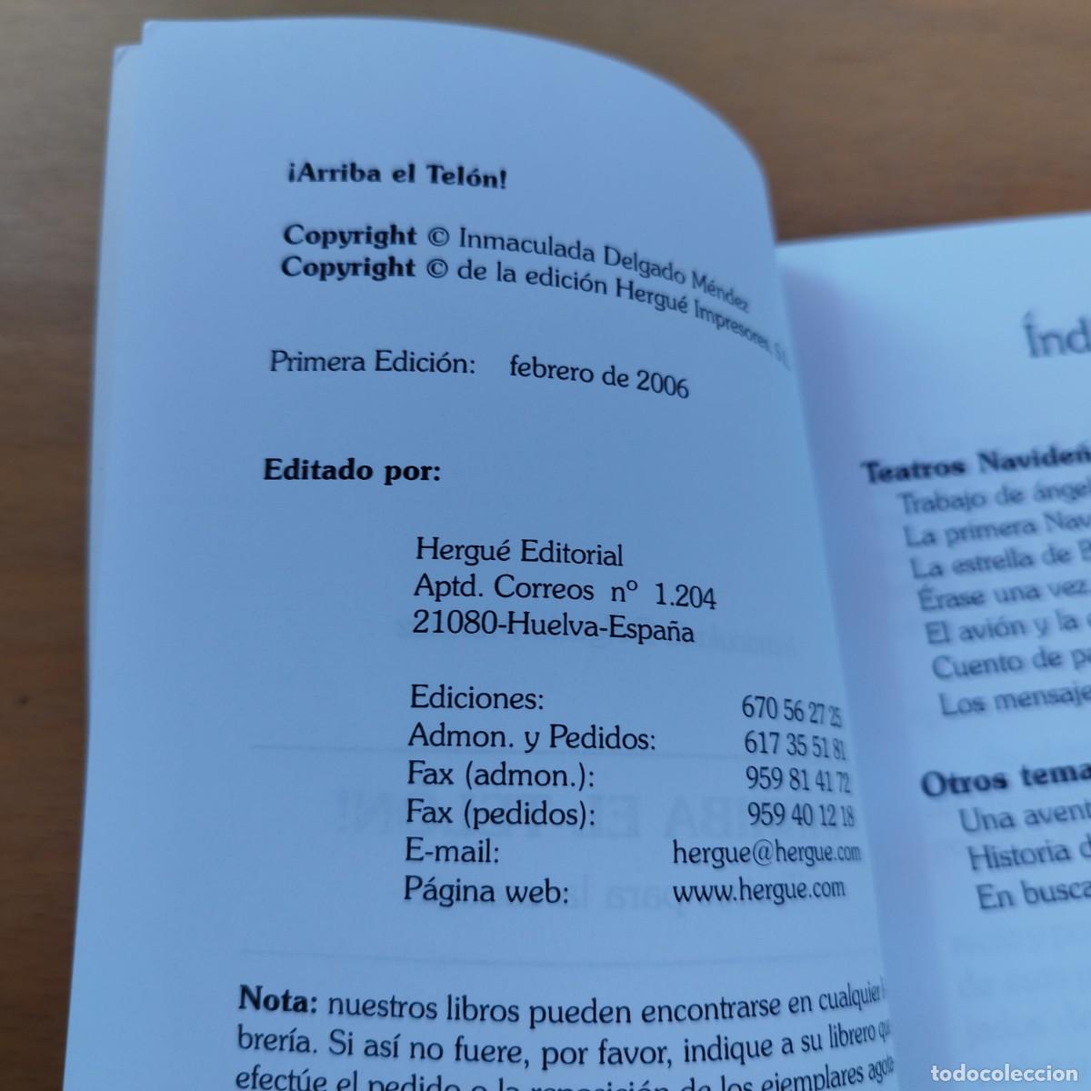 Libros de segunda mano: ARRIBA EL TELON / INMACULADA DELGADO MENDEZ / KARA 72 / HERGUE - Foto 8