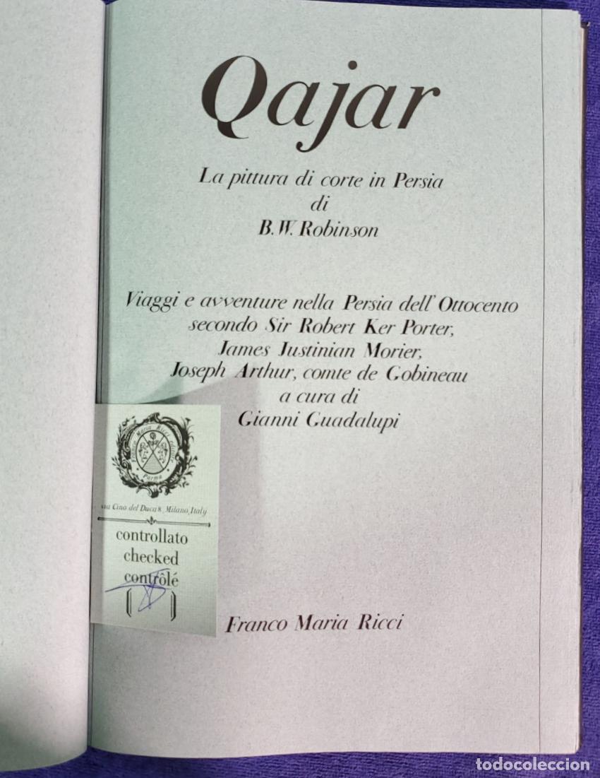 Libros de segunda mano: QAJAR: La pittura di corte in Persia - FMR 1982