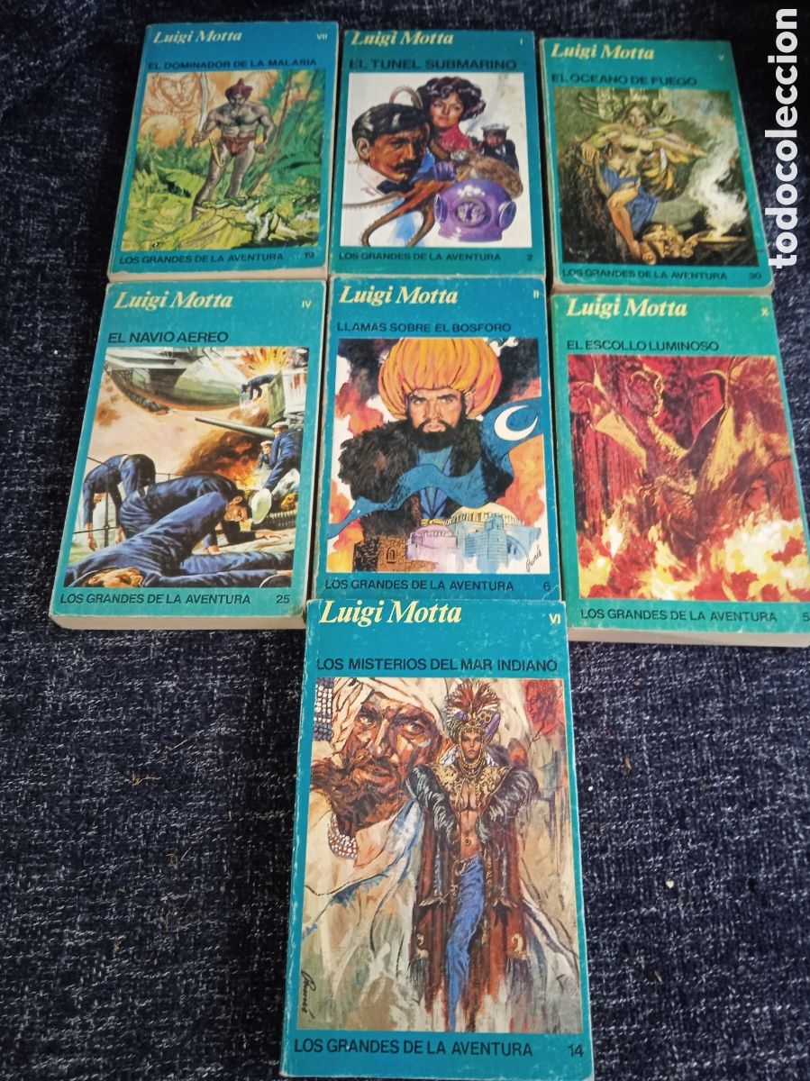 Livros em segunda m&atilde;o: LUIGI MOTTA -LOTE DE 7 NOVELAS -FAVENCIA A&Ntilde;OS 70 -( VER TITULOS EN FOTOS )