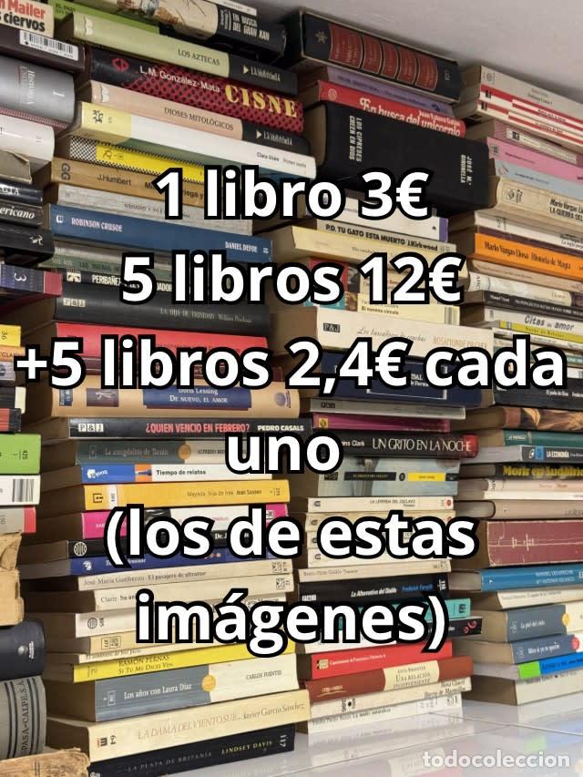 Libros de segunda mano: Libros variados 5 libros por 12&euro; - Variados