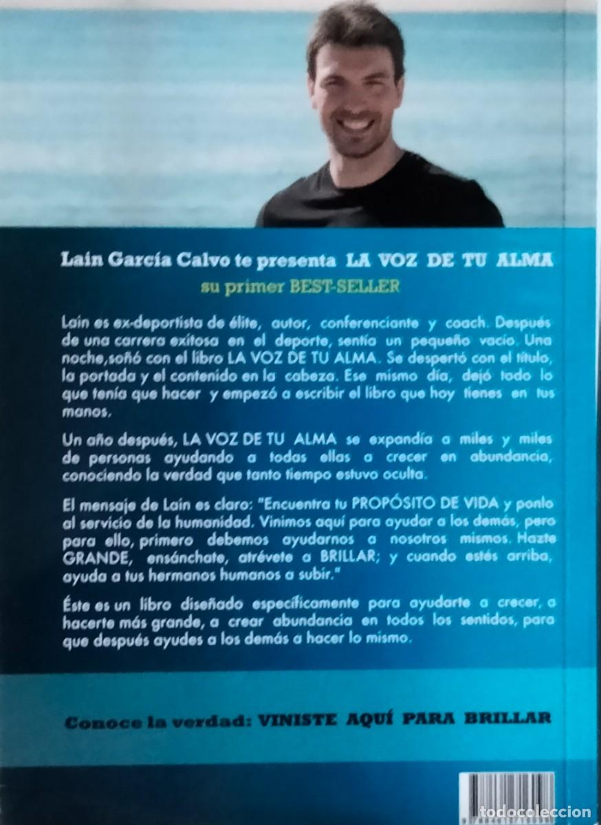 Libros de segunda mano: La&iacute;n Garcia Calvo-La voz de tu alma.2013. - Foto 2