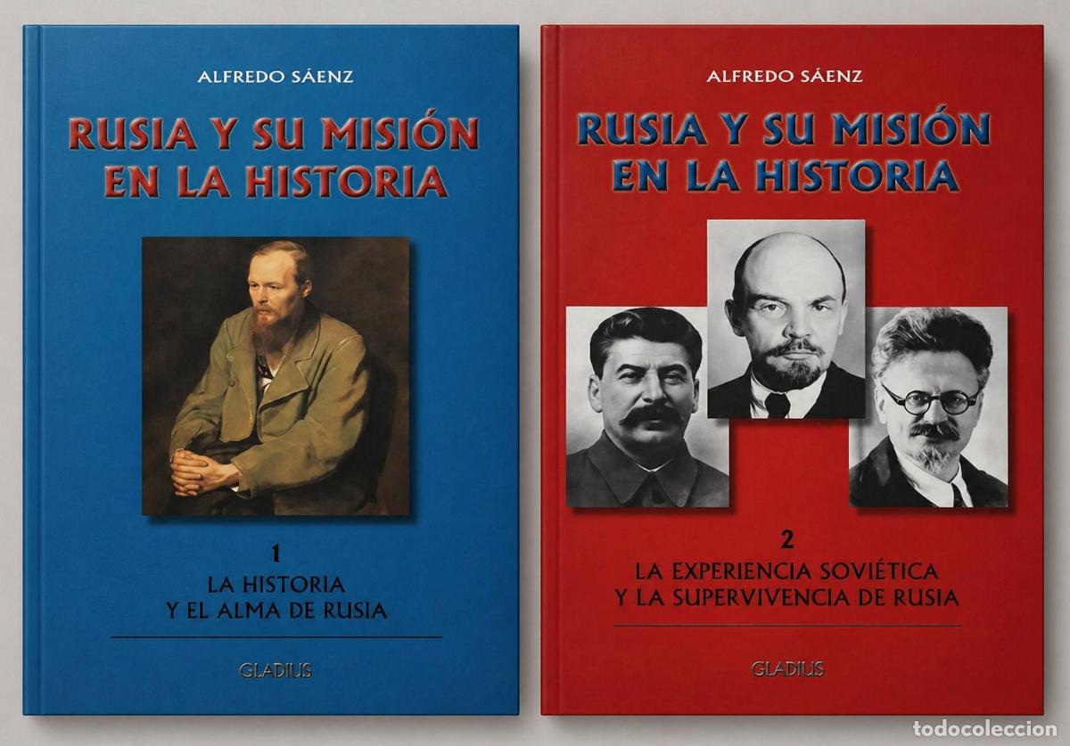 Libros de segunda mano: Alfredo S&aacute;enz &mdash; Rusia y su misi&oacute;n en la historia (2 vols) - LM - Foto 1