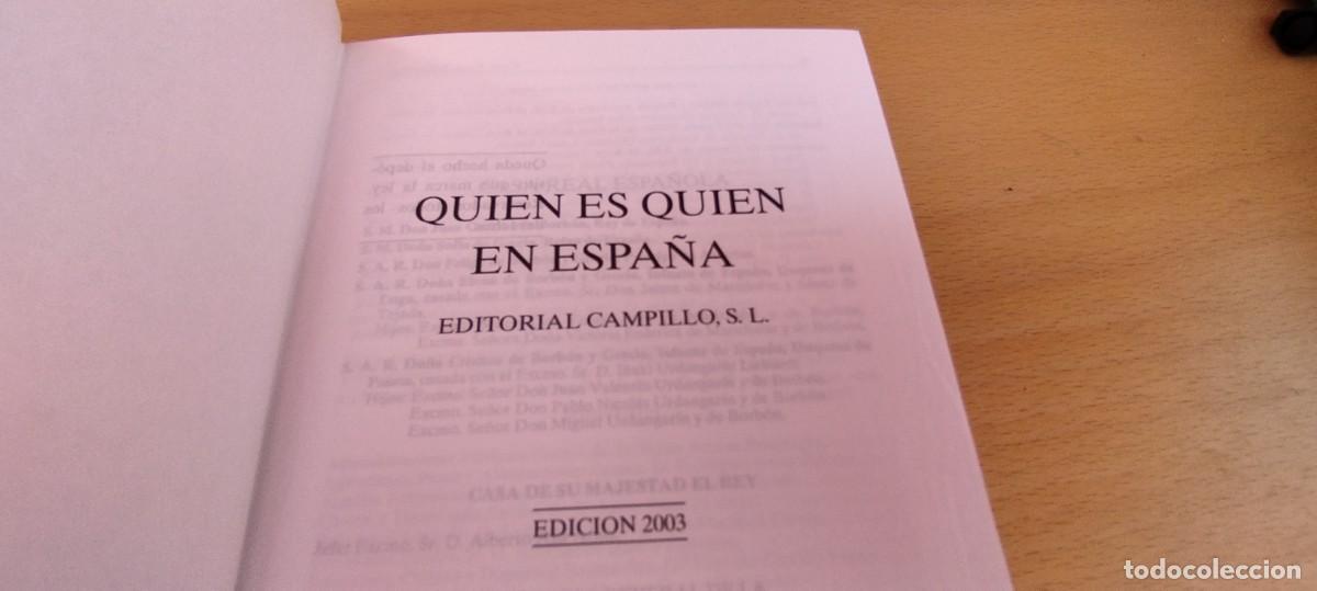 Libros de segunda mano: QUIEN ES QUIEN EN ESPA&Ntilde;A 2003 / KARA 70 / CAMPILLO - Foto 5