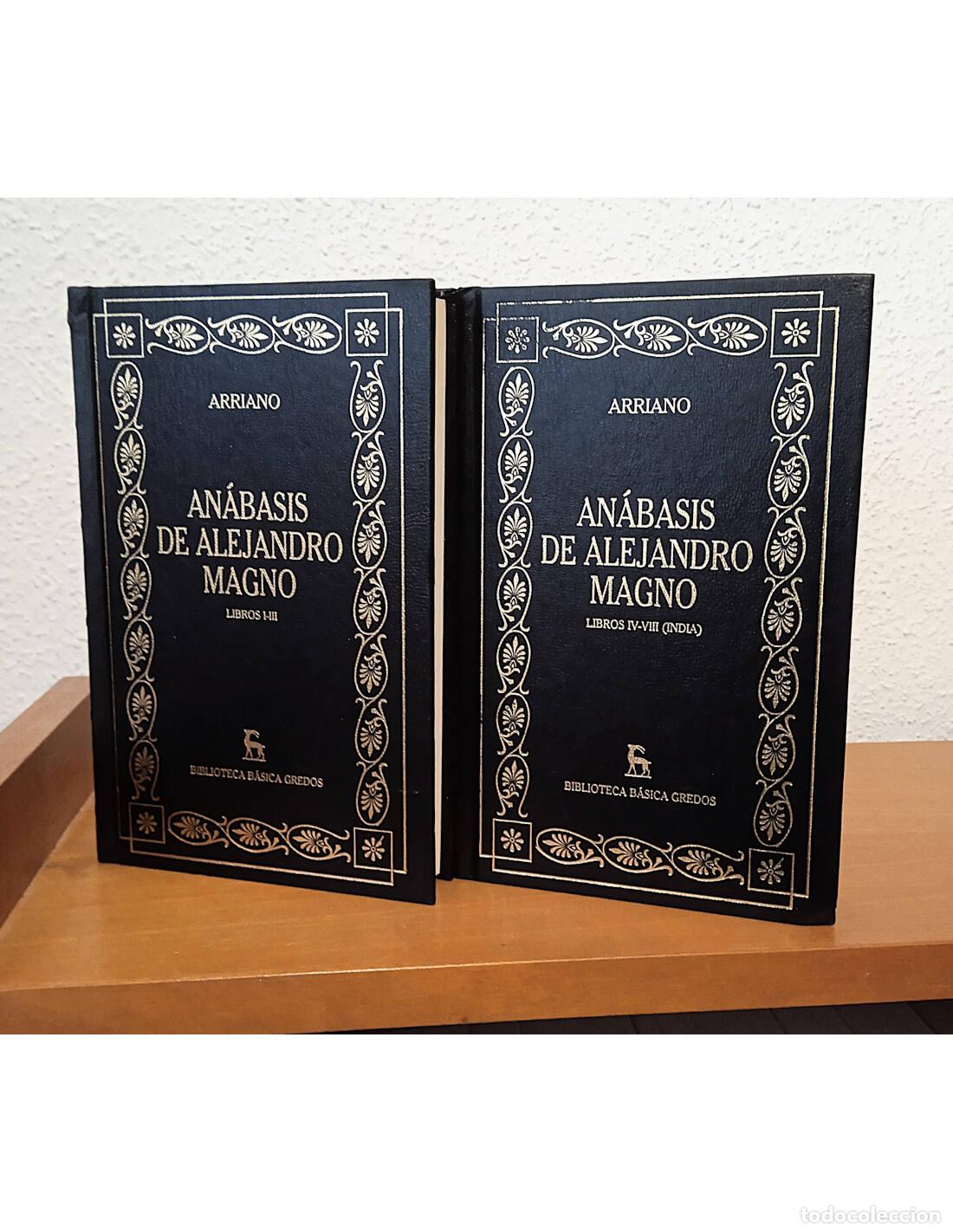 Libri di seconda mano: AN&Aacute;BASIS DE ALEJANDRO MAGNO: LIBROS I-VIII. 2 TOMOS. ARRIANO. Editorial Gredos. 2001.