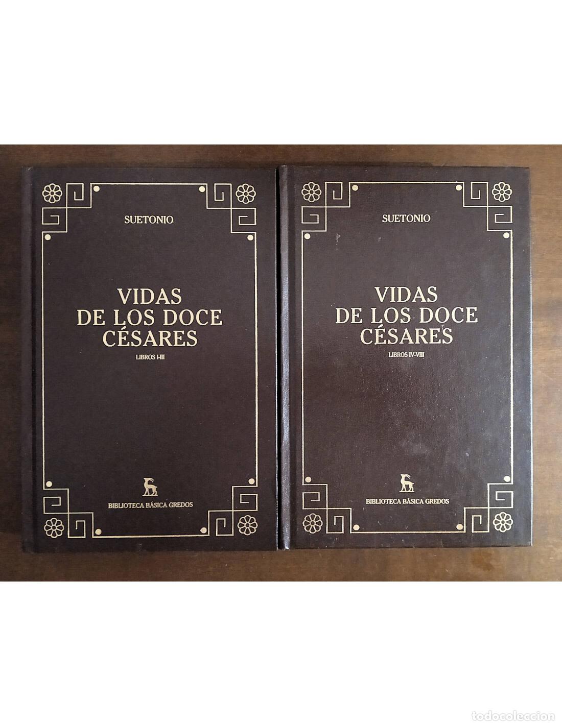 Libri di seconda mano: VIDAS DE LOS DOCE C&Eacute;SARES. 2 TOMOS. SUETONIO. Editorial Gredos. 2001.