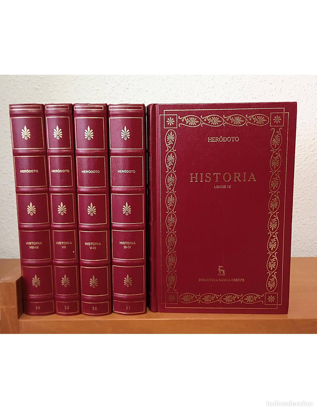 Gebrauchte B&uuml;cher: HISTORIA: LIBROS I-IX. 5 TOMOS. HER&Oacute;DOTO. Editorial Gredos. 2000.
