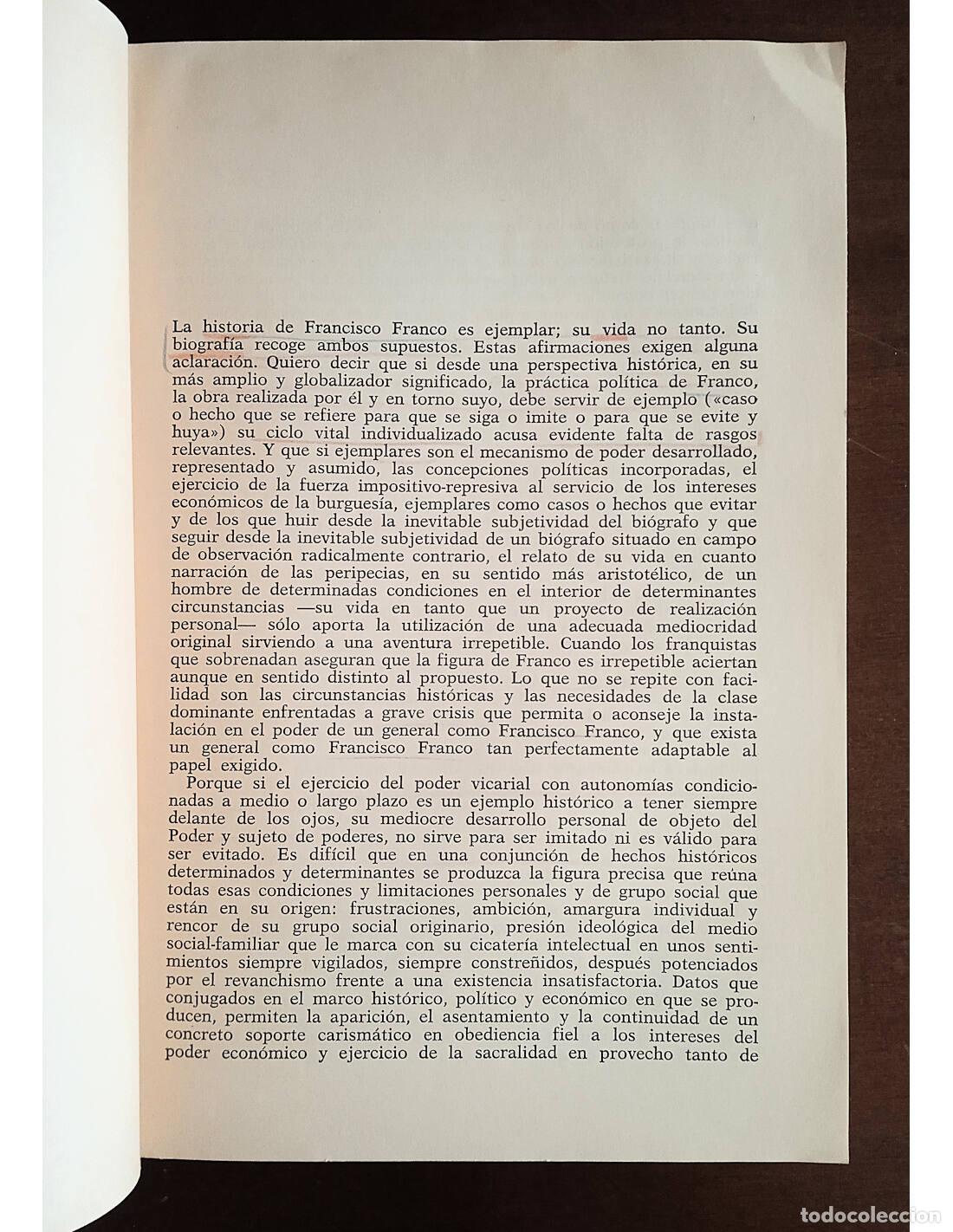Libros de segunda mano: FRANCO: LA OBSESI&Oacute;N DE SER, LA OBSESI&Oacute;N DE PODER. RAM&Iacute;REZ, Luis. Ediciones Ruedo Ib&eacute;rico. 1976. - Foto 4
