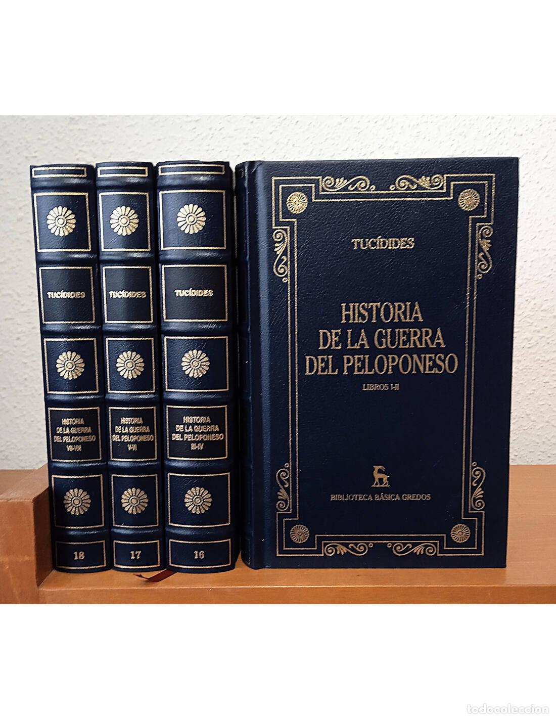 Livros em segunda m&atilde;o: HISTORIA DE LA GUERRA DEL PELOPONESO: LIBROS I-VIII. 4 TOMOS. TUC&Iacute;DIDES. Editorial Gredos. 2000.