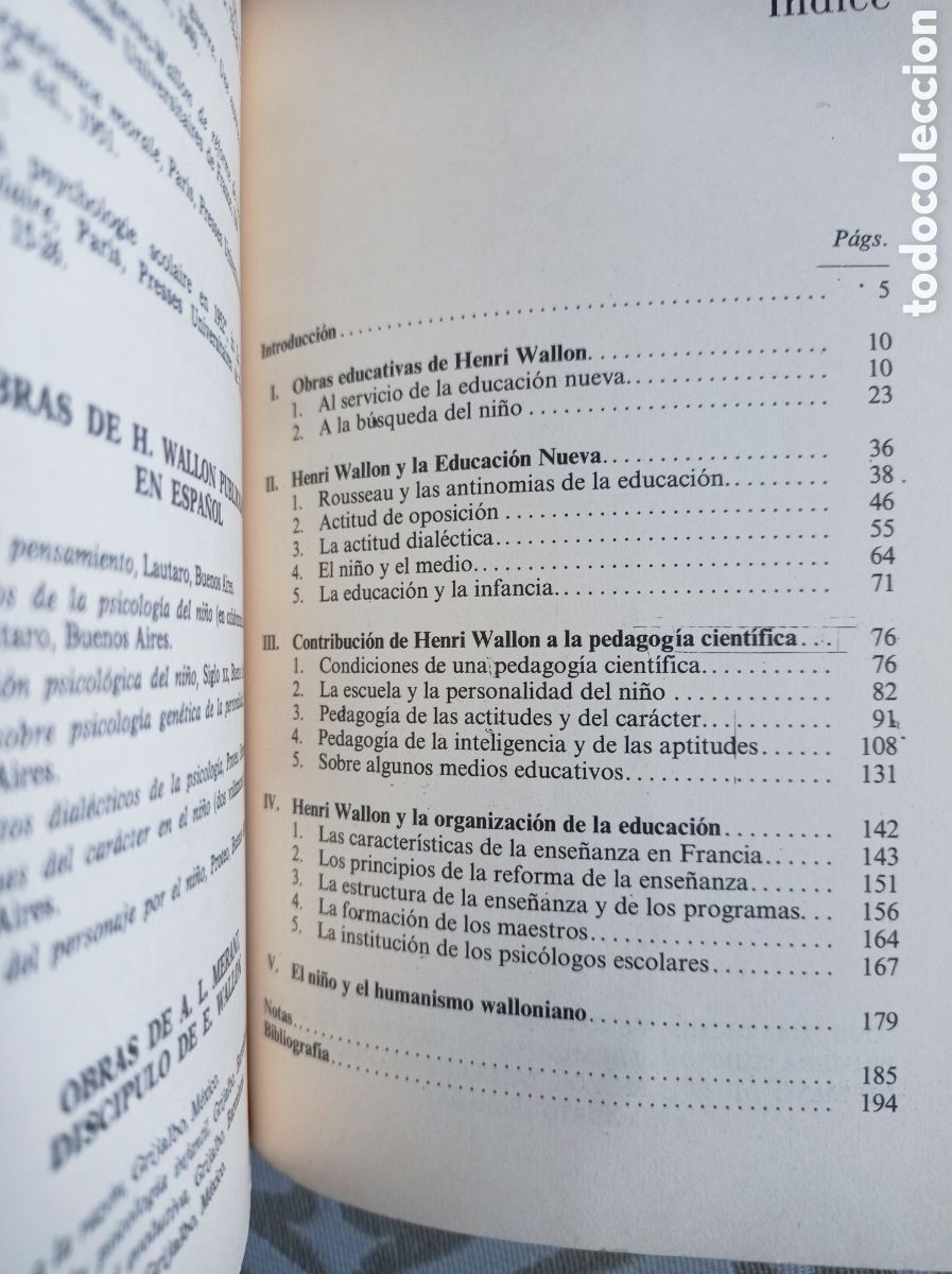 Libros de segunda mano: QU&Eacute; HA DICHO VERDADERAMENTE WALLON. TRANG-THONG. PEDAGOG&Iacute;A. - Foto 5