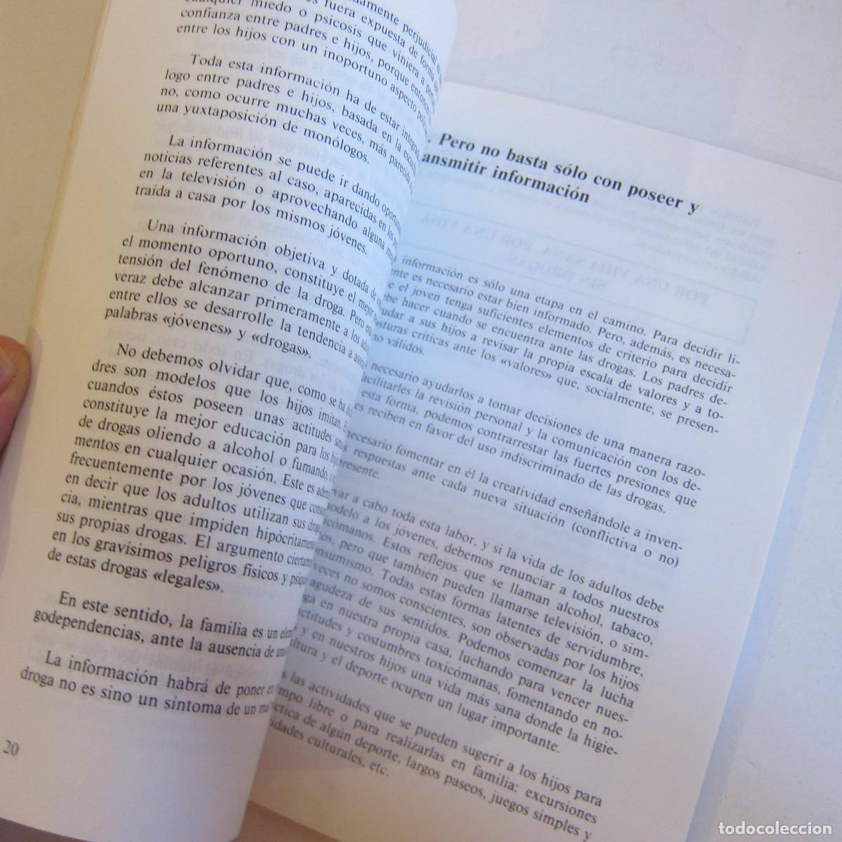 Libros de segunda mano: LOS PADRES ANTE LAS DROGAS. COMISIONADO PARA LA DROGA (CSSS) MANUAL - Foto 5