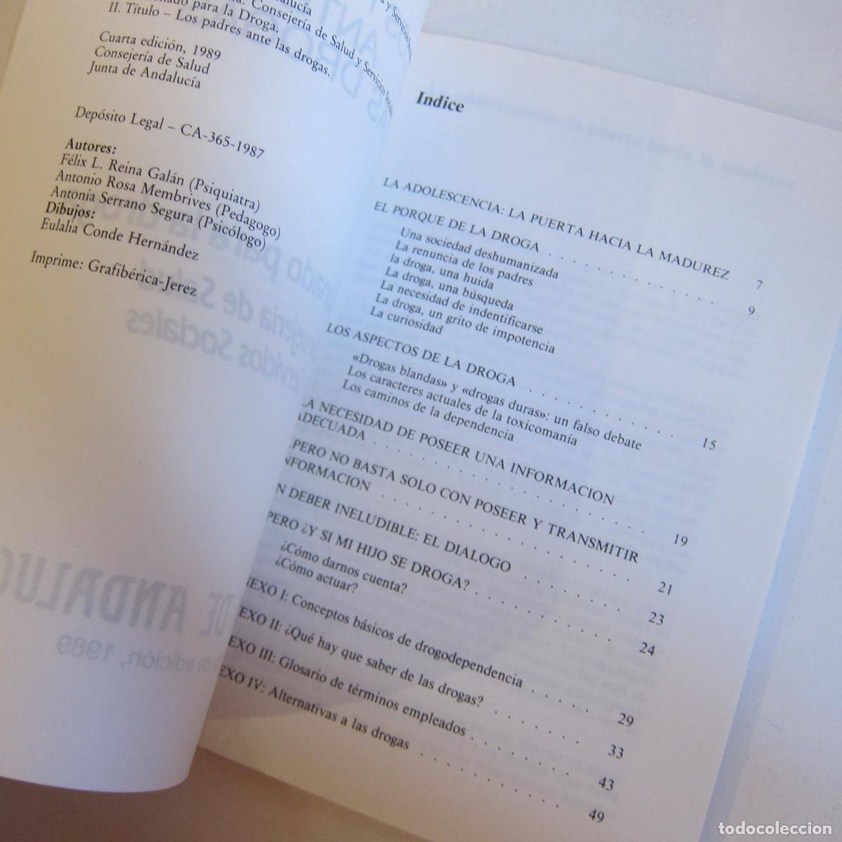 Libros de segunda mano: LOS PADRES ANTE LAS DROGAS. COMISIONADO PARA LA DROGA (CSSS) MANUAL - Foto 7