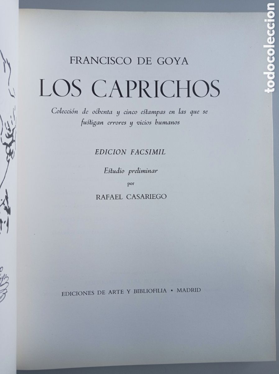 Libros de segunda mano: GOYA. LOS CAPRICHOS. EDICI&Oacute;N FACS&Iacute;MIL. - Foto 2