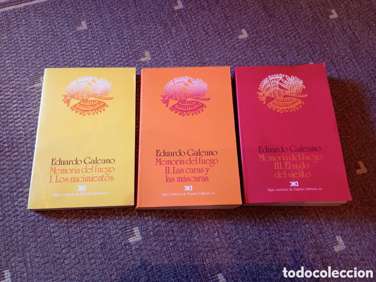 Libros de segunda mano: Memorias de fuego. Galeano los 3 tomos trilog&iacute;a