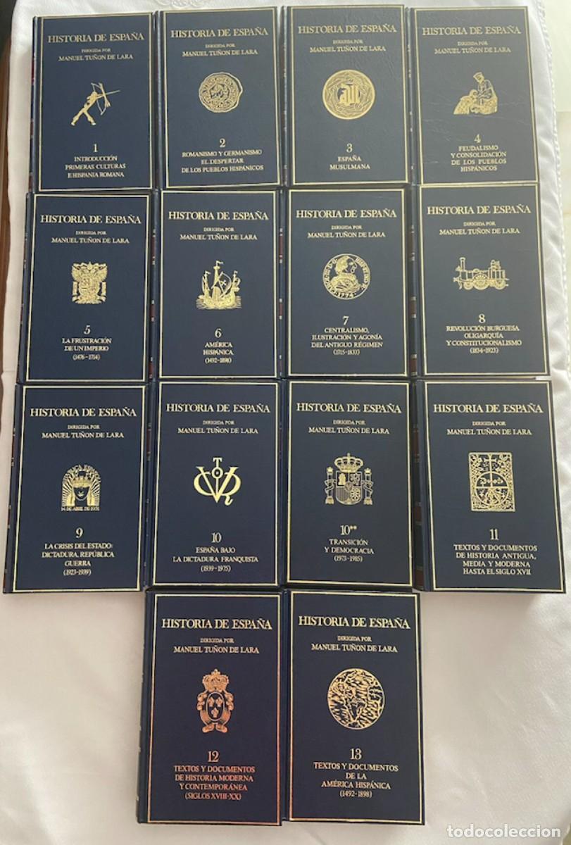 Libros de segunda mano: Historia de Espa&ntilde;a dirigida por Manuel Tu&ntilde;&oacute;n de Lara, Editorial Labor, 14 vol&uacute;menes.