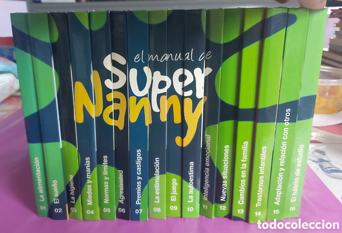 Libros de segunda mano: EL MANUAL DE SUPER NANNY 16 LIBROS + DVD ROCIO RAMOS EL PA&Iacute;S CUATRO