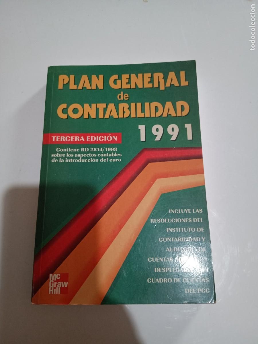 Libros de segunda mano: PLAN GENERAL DE CONTABILIDAD 1991