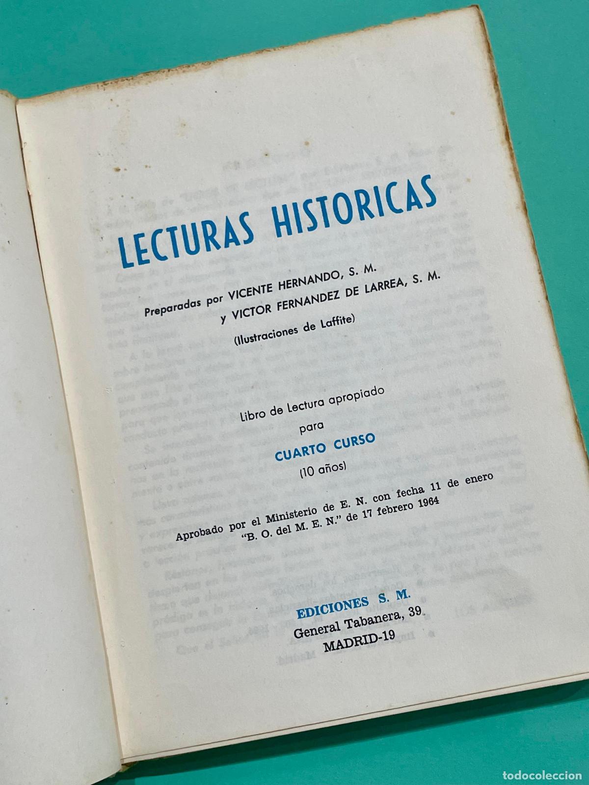 Libros de segunda mano: LECTURAS HISTORICAS - EDITORIAL SM - 1964 - Foto 3