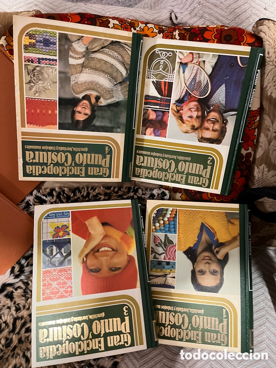 Libros de segunda mano: GRAN ENCICLOPEDIA DEL PUNTO Y DE LA COSTURA. SARPE. 4 TOMOS