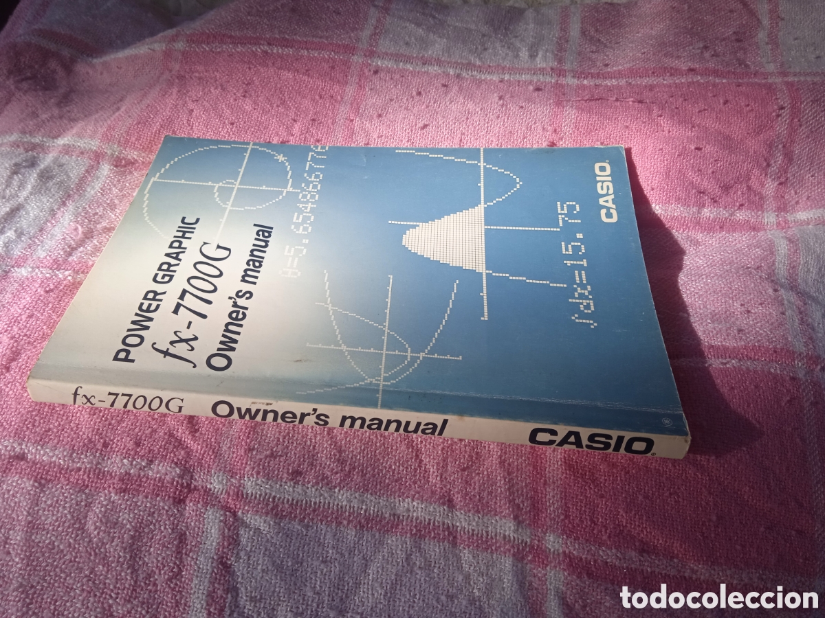 Libros de segunda mano: MANUAL CASIO FX-7700G * CALCULADORA CIENT&Iacute;IFCA