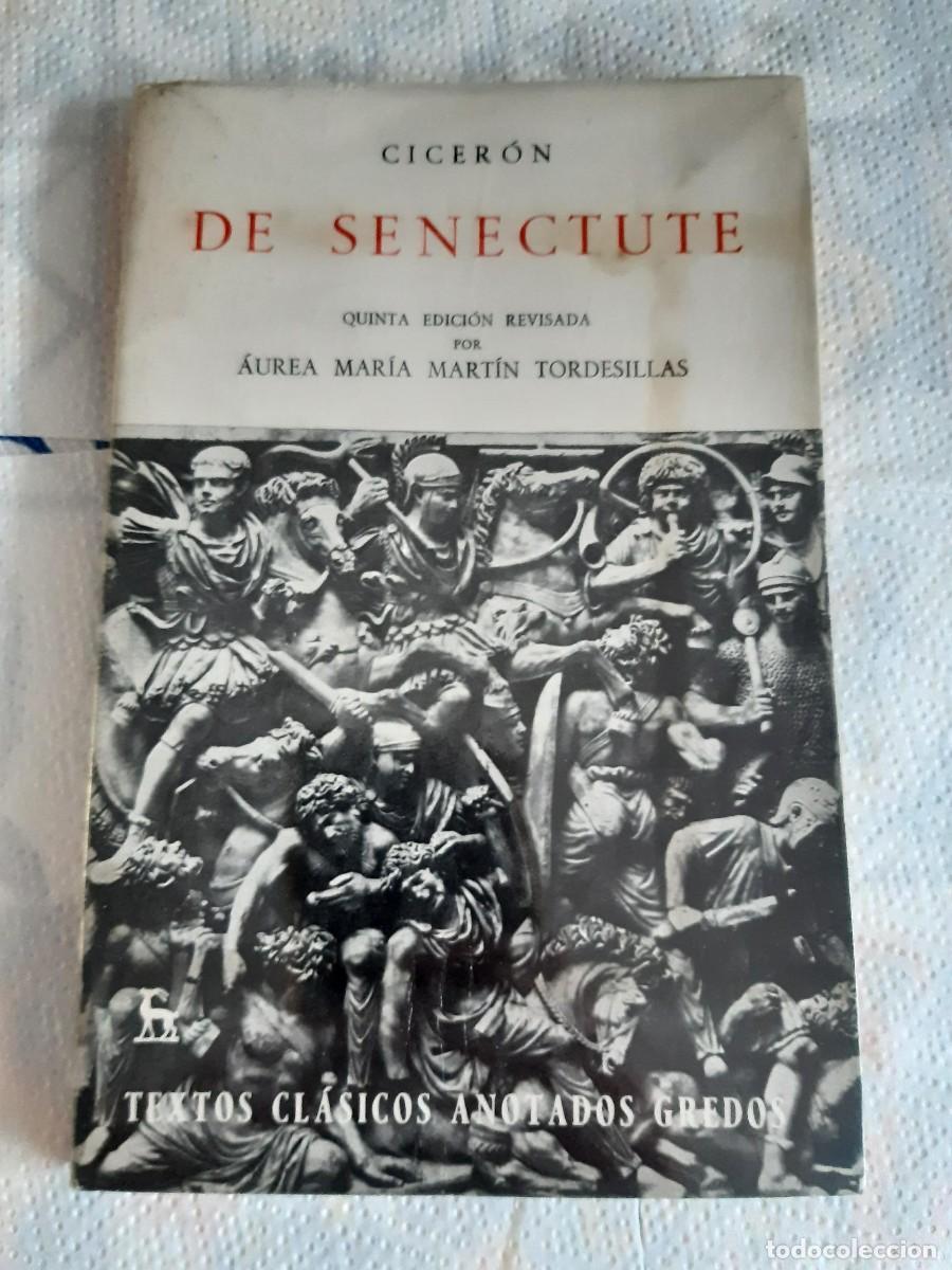 Libros de segunda mano: De senectute - Ciceron - Foto 1