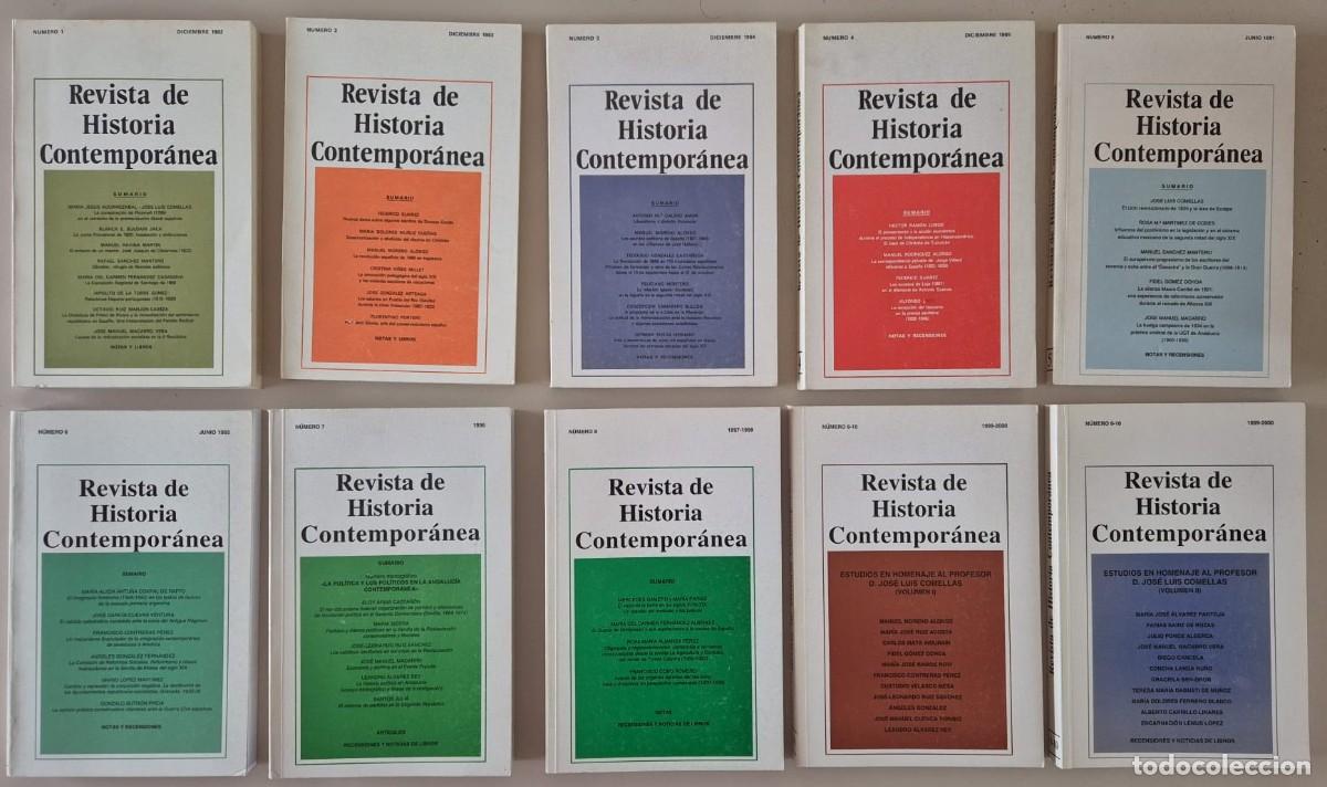 Libros de segunda mano: Revista de Historia Contempor&aacute;nea 1 a 10