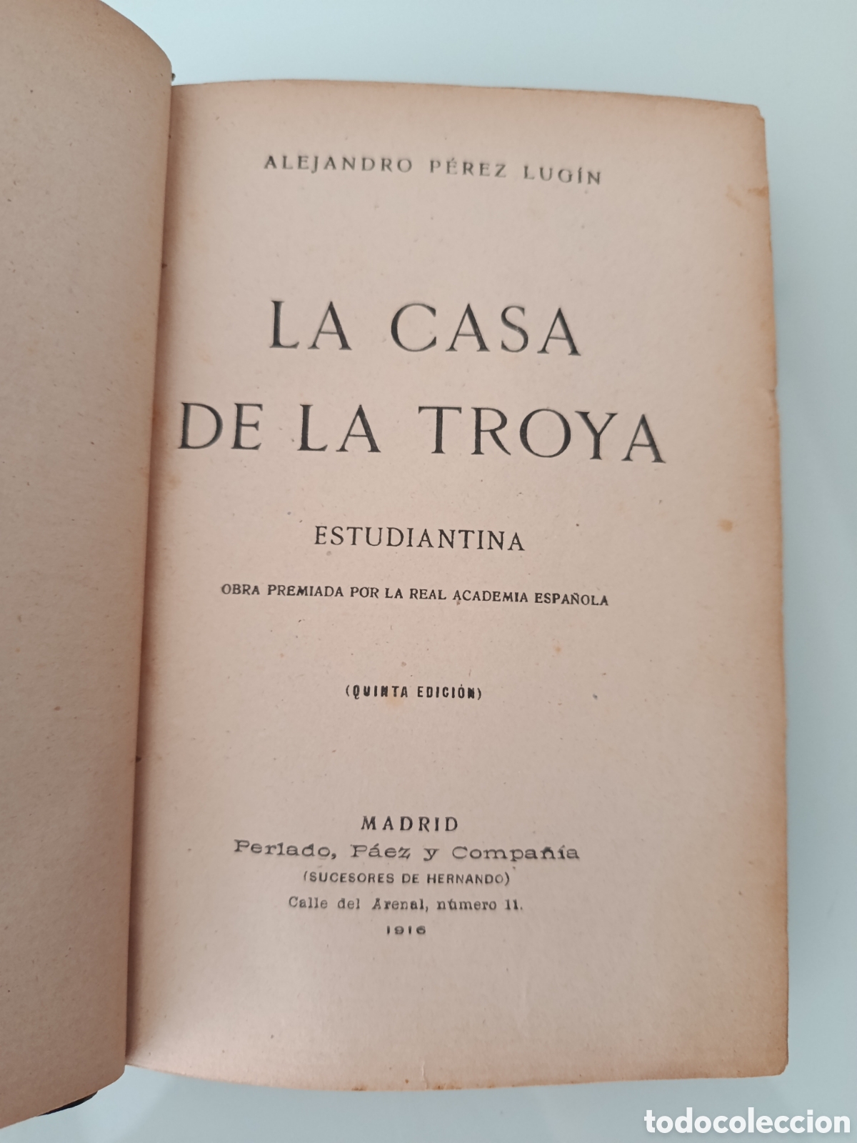 Libros de segunda mano: LA CASA DE LA TROYA ALEJANDRO P&Eacute;REZ LUG&Iacute;N