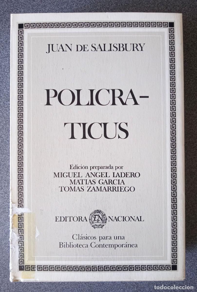 Libros de segunda mano: Policraticus Juan De Salisbury