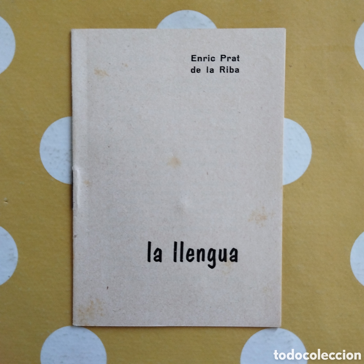 Libros de segunda mano: ENRIC PRAT DE LA RIBA LA LLENGUA 14 p&agrave;g 10x7 cm anys 50-60 (?)