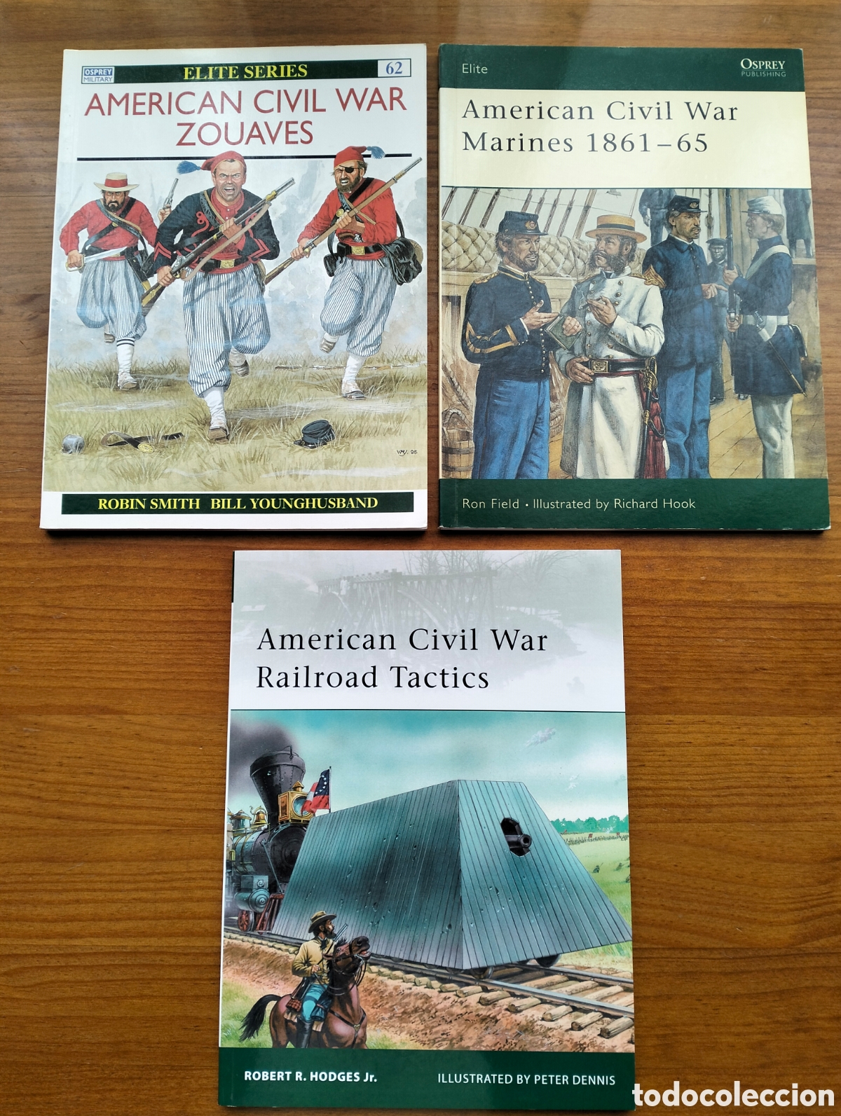 Libros de segunda mano: AMERICAN CIVIL WAR ZOUAVES + MARINES + RAILROAD TACTICS / vv.aa. / Osprey Publ. (Elite 62, 112, 171)