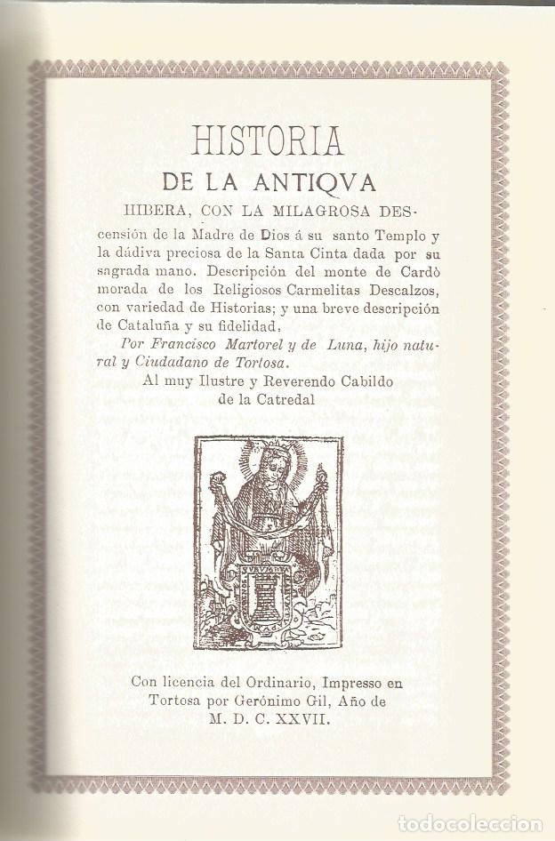 Libros de segunda mano: HISTORIA DE LA ANTIGUA HIBERA - FRANCISCO MARTORELL - FACSIMIL - Foto 3