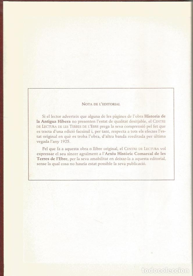 Libros de segunda mano: HISTORIA DE LA ANTIGUA HIBERA - FRANCISCO MARTORELL - FACSIMIL - Foto 6