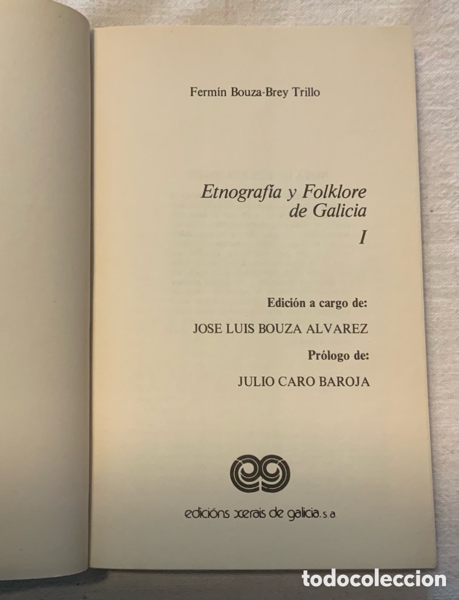 Libros de segunda mano: Etnograf&iacute;a y Folklore de Galicia, tomo 1 - Foto 3