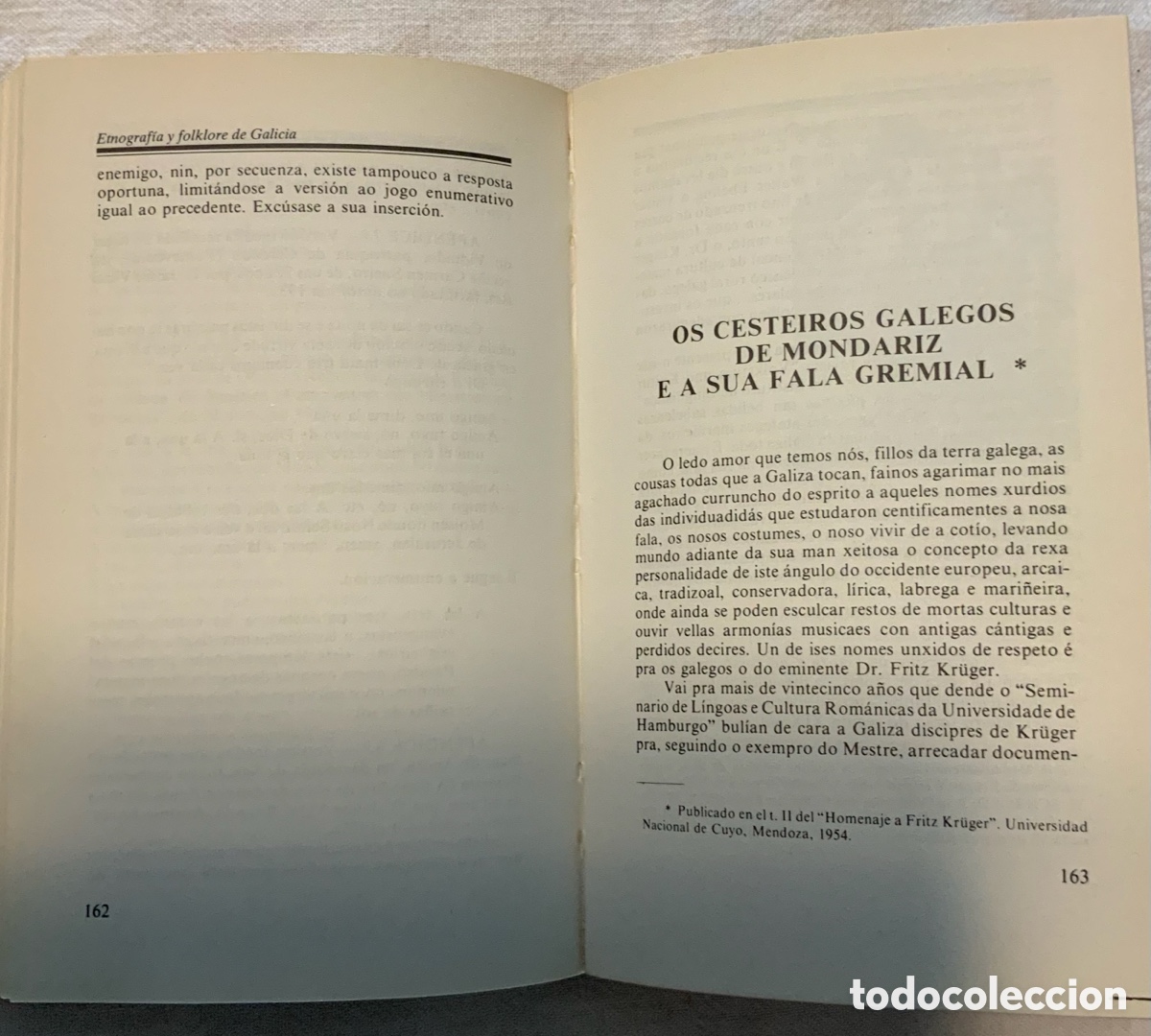 Libros de segunda mano: Etnograf&iacute;a y Folklore de Galicia, tomo 1 - Foto 5