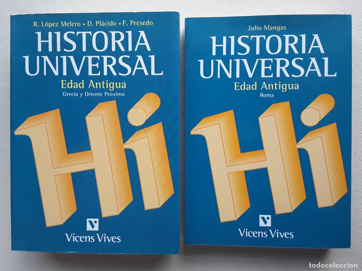 Libros de segunda mano: HISTORIA UNIVERSAL. EDAS ANTIGUA. JULIO MANGAS Y L&Oacute;PEZ MELERO. VICENS VIVES. DOS TOMOS.
