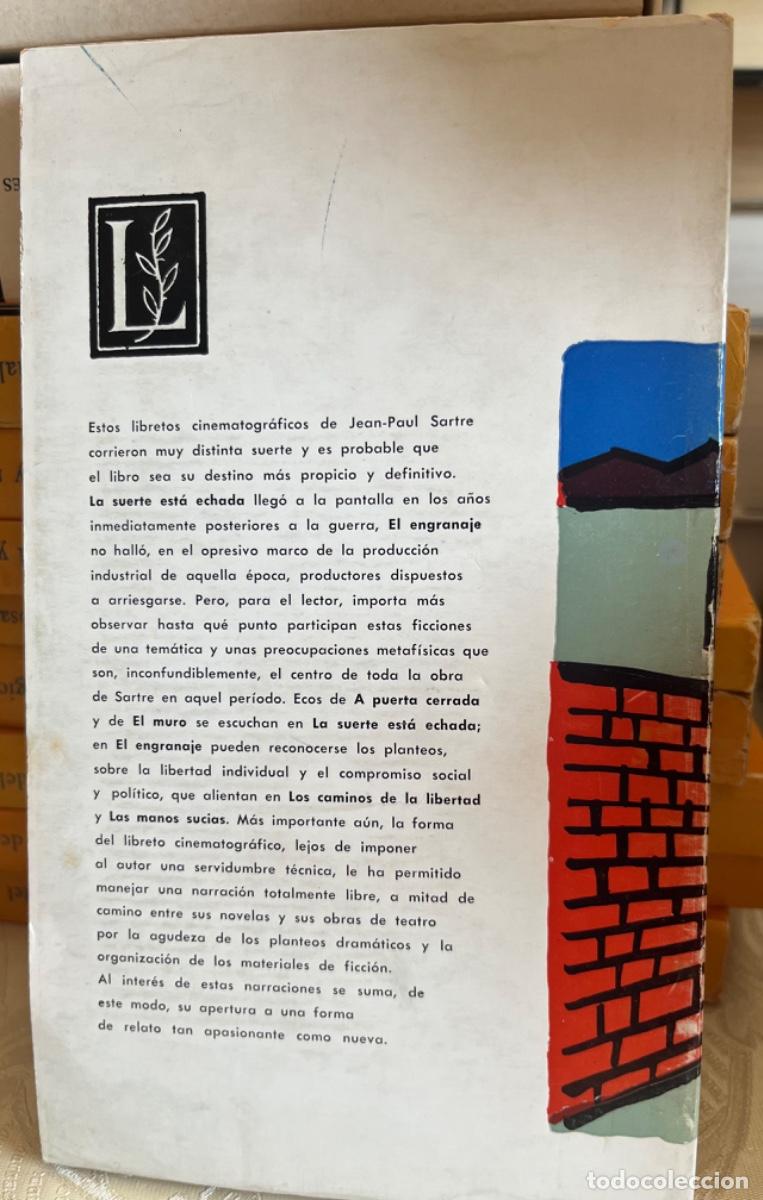 Libros de segunda mano: Sartre, Jean Paul.- La suerte est&aacute; echada/ El engranaje - Foto 3