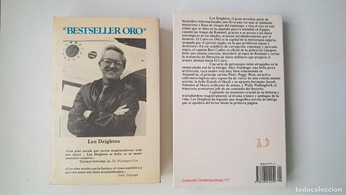 Libros de segunda mano: Lote 2 novelas Len Deighton (La ciudad de oro y Adi&oacute;s, Mickey Mouse) - Foto 2