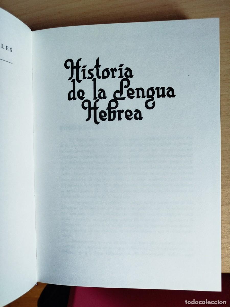 Libros de segunda mano: Historia de la lengua hebrea (S&aacute;enzBadillos) - Foto 3