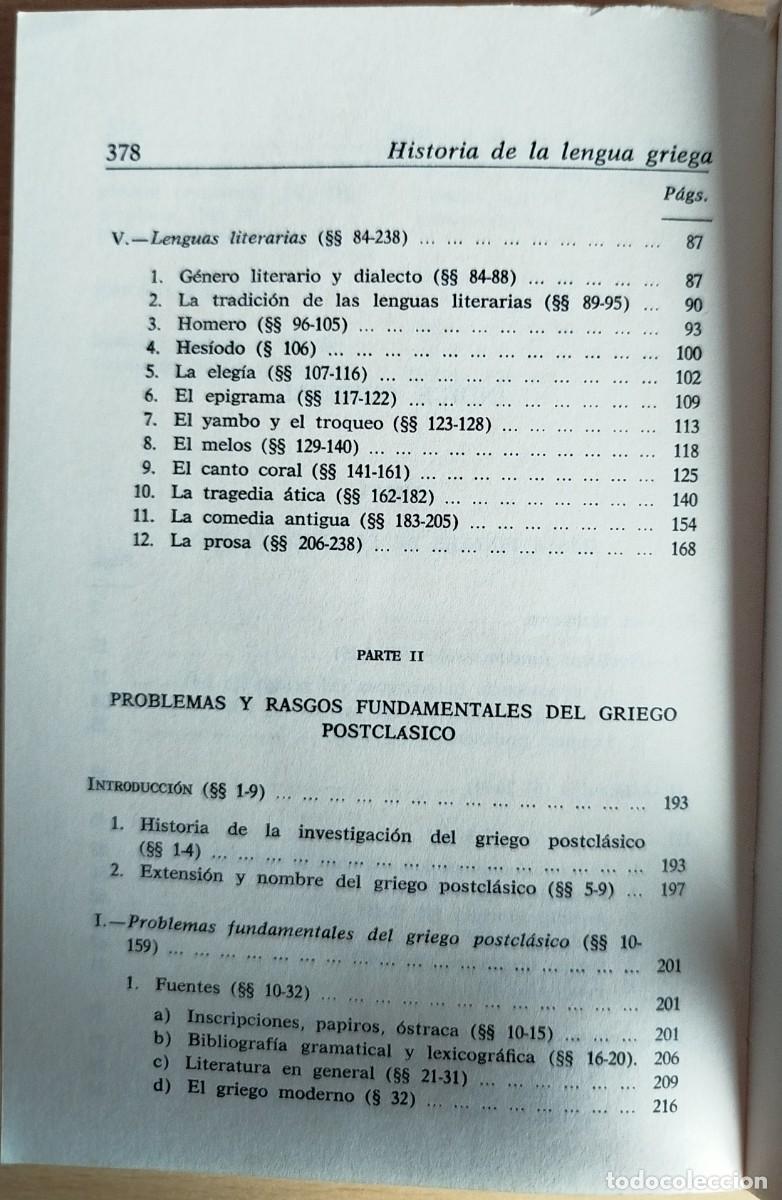 Libros de segunda mano: Historia de la lengua griega - Foto 6