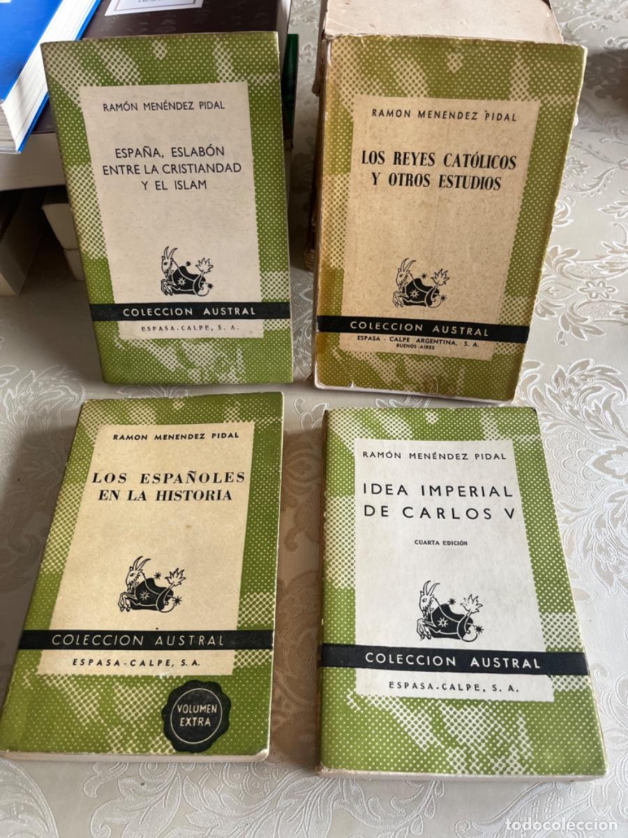 Libros de segunda mano: Men&eacute;ndez Pidal, Ram&oacute;n.- Lote 4 libros colecci&oacute;n Austral