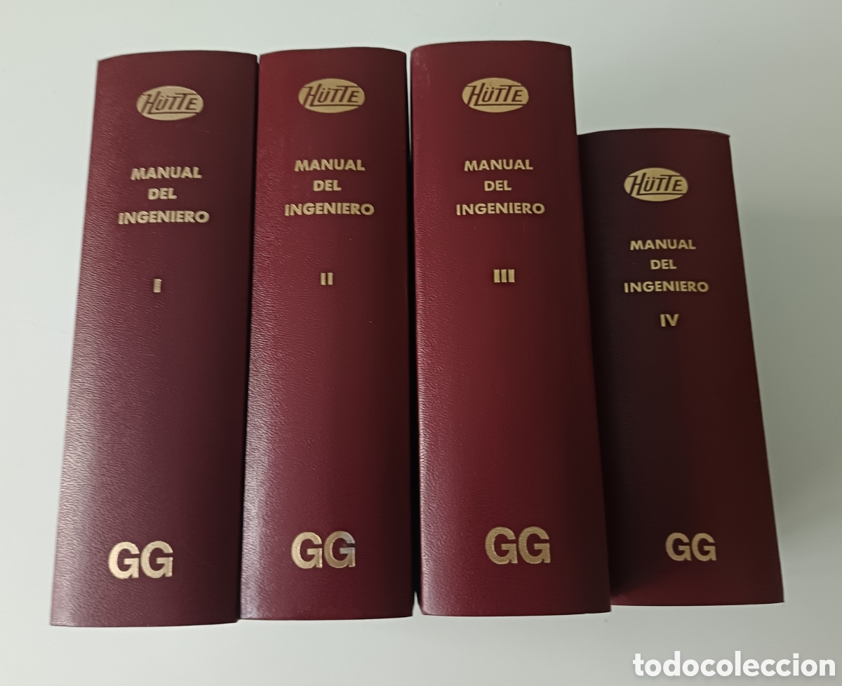 Libros de segunda mano: Manual del ingeniero en 4 tomos